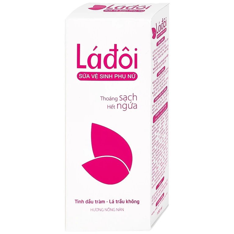 Dung dịch vệ sinh phụ nữ Shema Lá Đôi 100ml hương nồng nàn làm sạch vùng kín, hết ngứa, khử mùi
