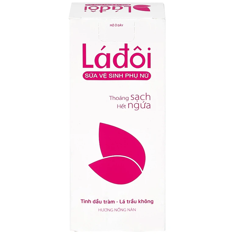 Dung dịch vệ sinh phụ nữ Shema Lá Đôi 100ml hương nồng nàn làm sạch vùng kín, hết ngứa, khử mùi