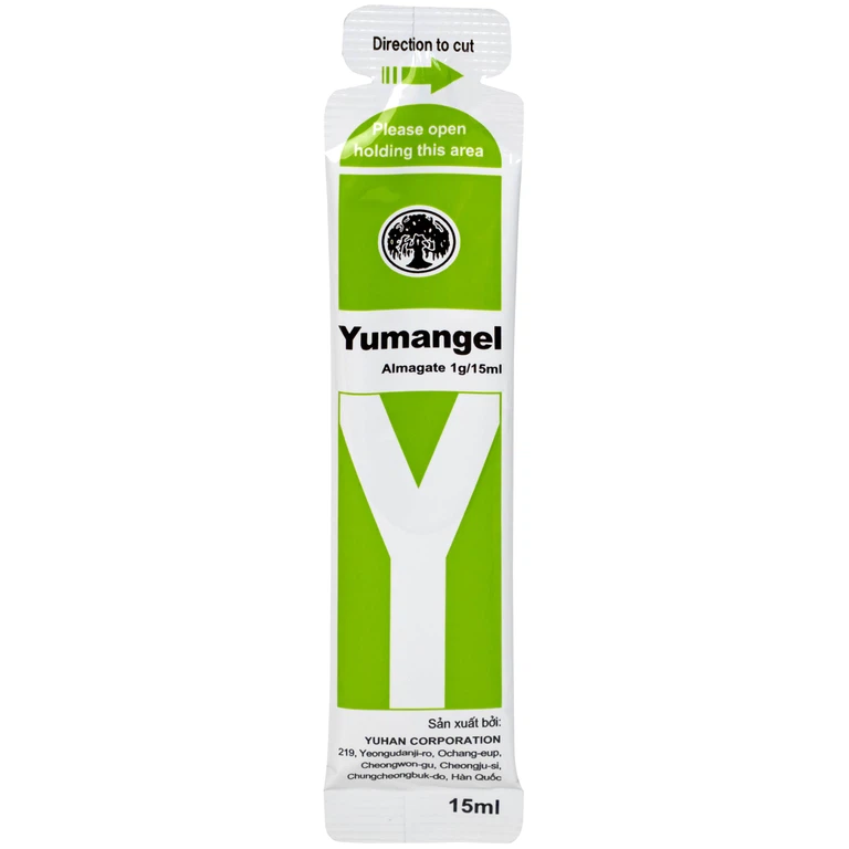 Hỗn dịch uống Yumangel Yuhan kháng acid và cải thiện loét dạ dày - tá tràng (20 gói x 15ml) 