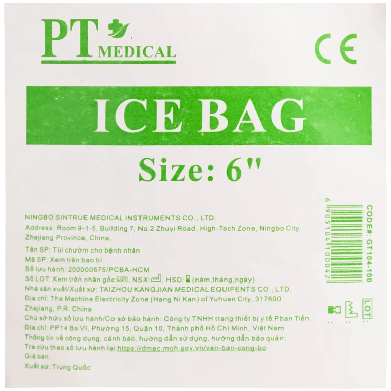 Túi chườm lạnh y tế Greetmed hỗ trợ chườm lạnh giảm đau vùng chấn thương (1 cái)