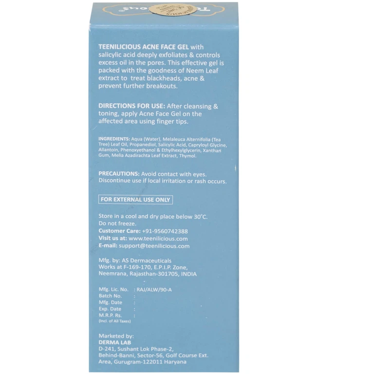 Gel bôi Teenilicious giảm mụn và ngăn ngừa mụn đầu đen, mụn đầu trắng (15g)