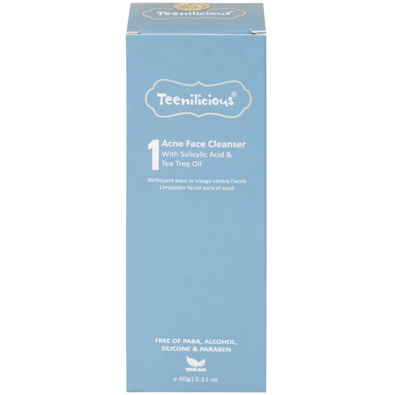 Gel rửa mặt Teenilicious làm sạch mụn, loại bỏ bụi bẩn và bả nhờn, ngăn ngừa mụn (60g)