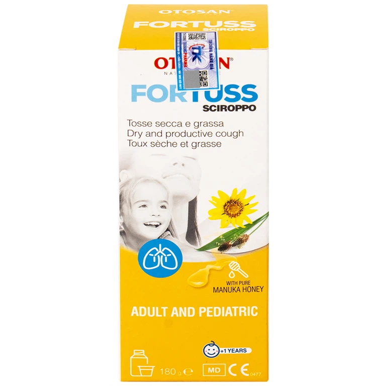Siro ho Fortuss Otosan làm dịu cơn ho hiệu quả, bảo vệ niêm mạc (180g)