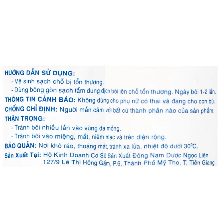 Dung dịch bôi da Mycophar 12ml Nam Việt dùng cho nấm da, lác, lang ben