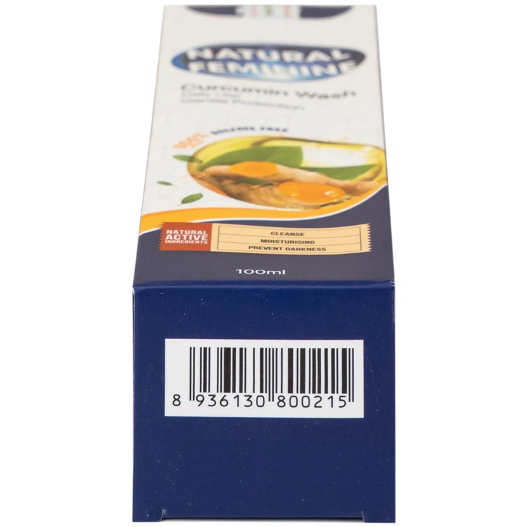 Dung dịch vệ sinh phụ nữ Natural Feminine Curcumin Wash giúp làm sạch, khử mùi vùng kín (100ml)