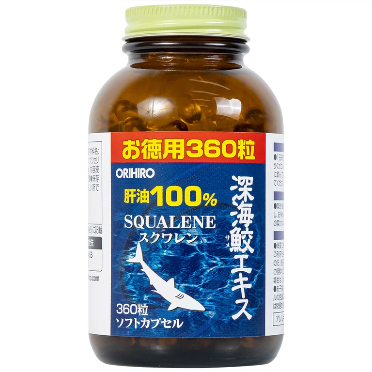 Viên uống Orihiro Deep Sea Shark Extract Capsule Moral Purpose hỗ trợ chống oxy hóa (360 viên)