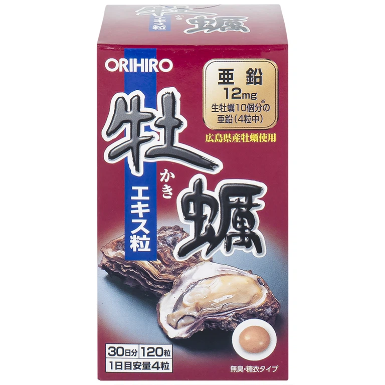Viên nén Orihiro New Oyster Extract tăng cường sinh lý cho nam giới (120 viên)