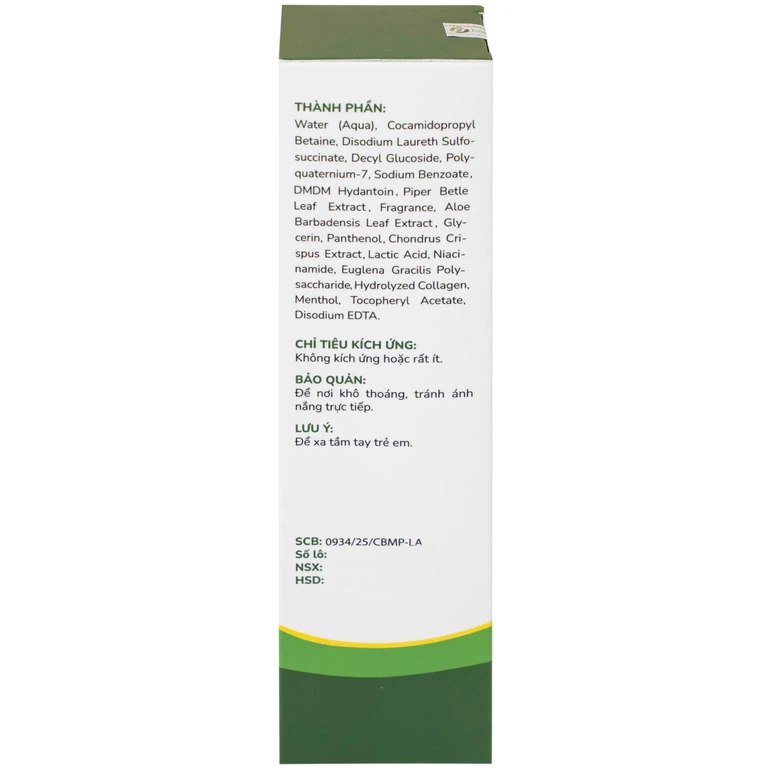 Dung dịch vệ sinh phụ nữ dạng bọt Natural Feminine Lá Trầu Không kháng khuẩn, vệ sinh nhẹ nhàng (160ml)