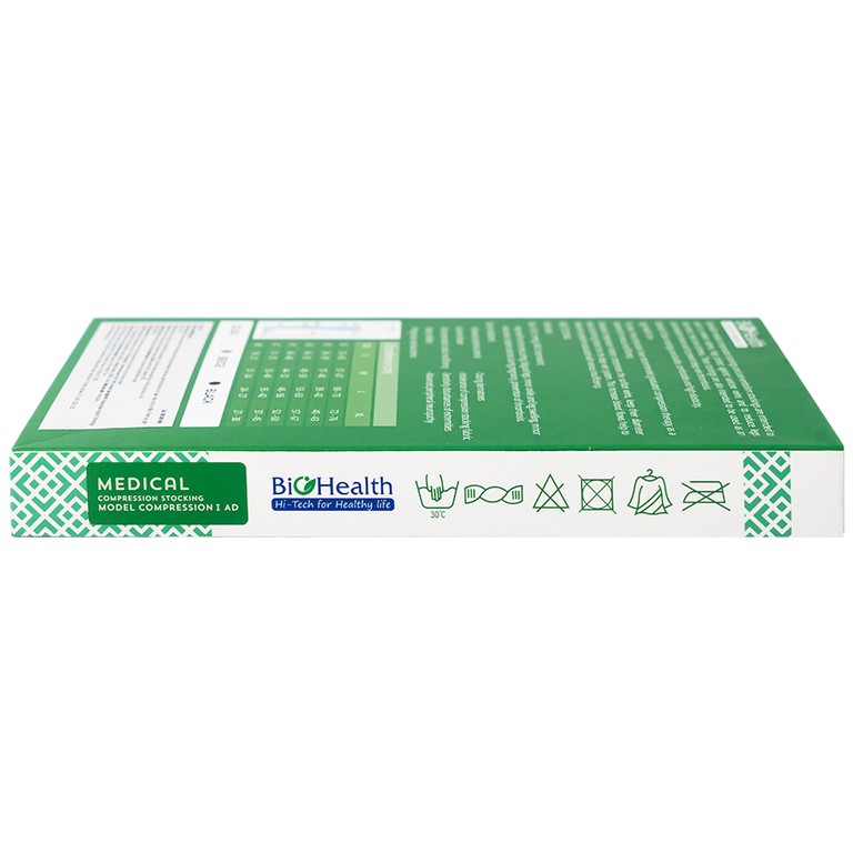Vớ y khoa Compression I AD BioHealth tăng lưu thông máu, giảm tình trạng phù nề (Màu da - Size M)