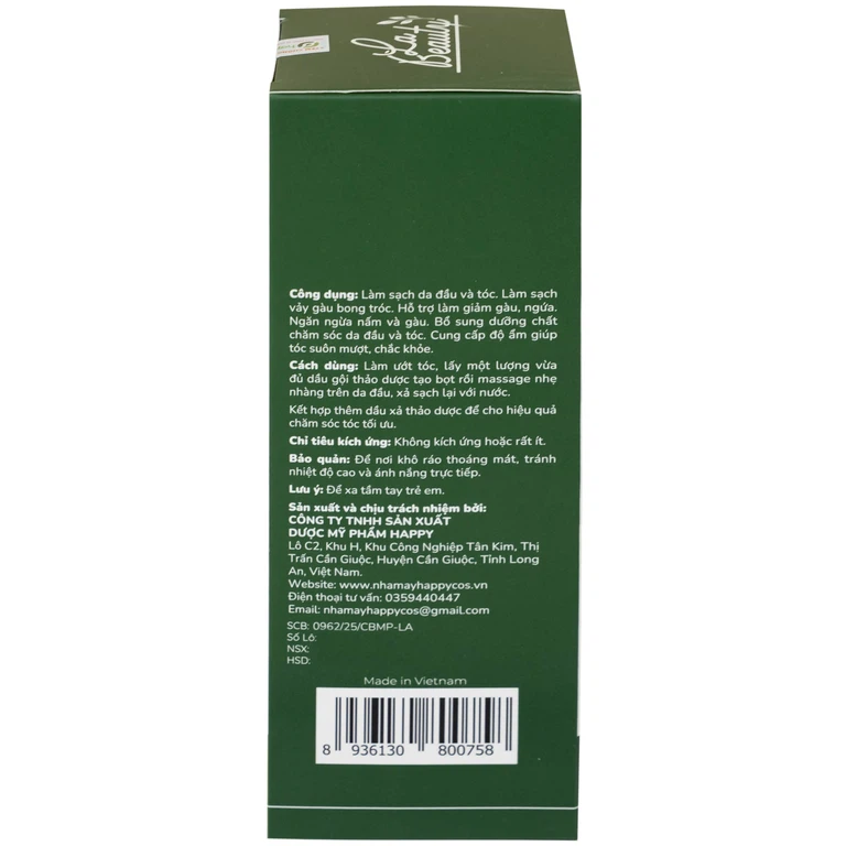 Dầu gội thảo dược La Beauty dưỡng tóc suôn mượt, phục hồi tóc chuyên sâu (300ml)