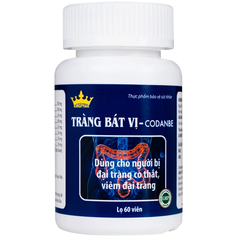 Viên uống Tràng Bát Vị-Codanbe Kingphar dùng cho người bị đại tràng co thắt, viêm đại tràng (60 viên)