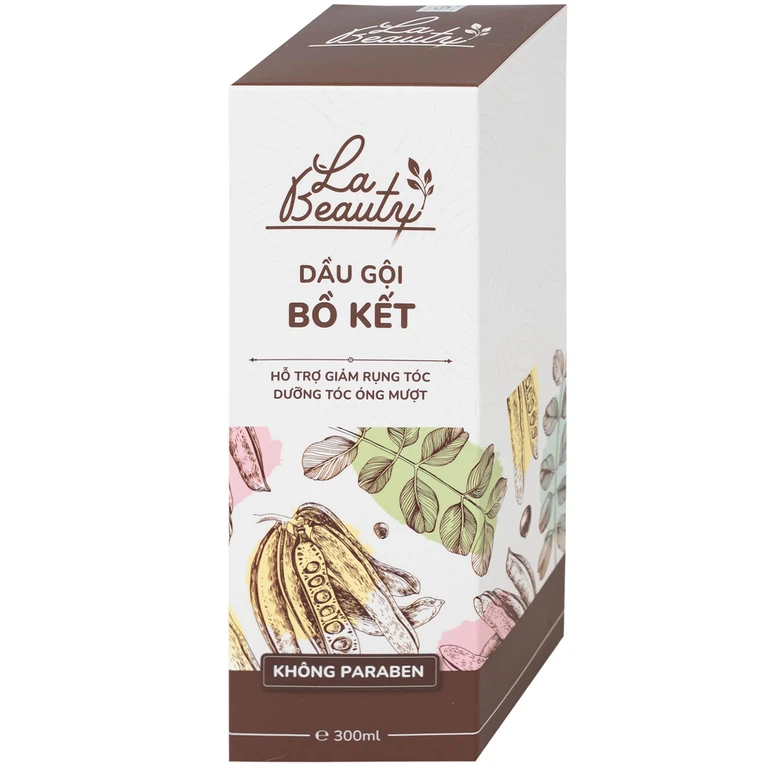 Dầu gội bồ kết cô đặc La Beauty giảm gãy rụng, dưỡng tóc óng mượt (300ml)