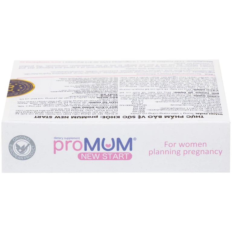 Viên uống proMUM New Start bổ sung vitamin và khoáng chất cho phụ nữ có kế hoạch mang thai (2 vỉ x 15 viên)