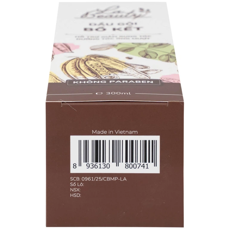 Dầu gội bồ kết cô đặc La Beauty giảm gãy rụng, dưỡng tóc óng mượt (300ml)