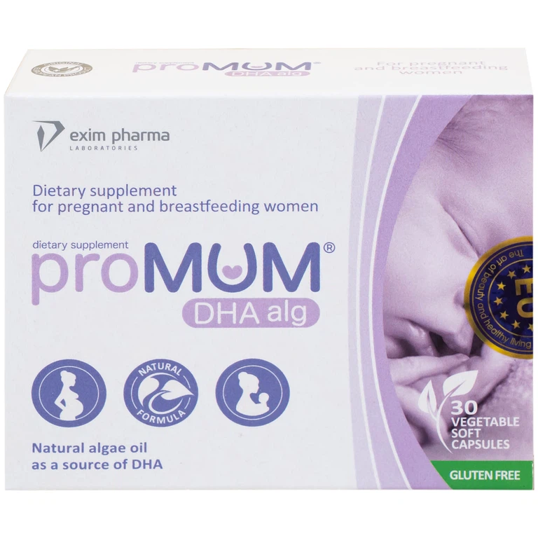 Viên uống proMUM DHA Alg bổ sung DHA cho phụ nữ có thai và cho con bú (3 vỉ x 10 viên)