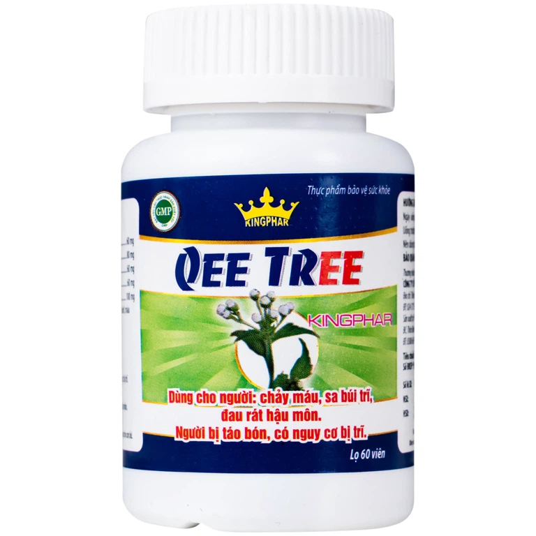 Viên uống Qee Tree Kingphar tăng độ bền thành mạch, nhuận tràng, chống táo bón (60 viên)