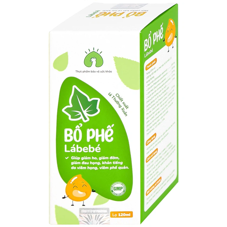 Siro Bổ Phế Lábebé 120ml hỗ trợ bổ phế, giảm ho, giảm đờm, giảm đau họng