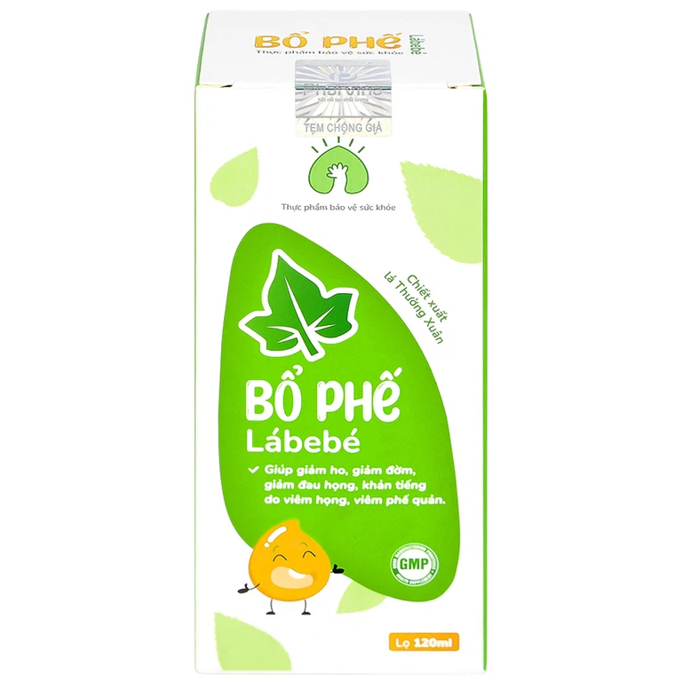 Siro Bổ Phế Lábebé 120ml hỗ trợ bổ phế, giảm ho, giảm đờm, giảm đau họng