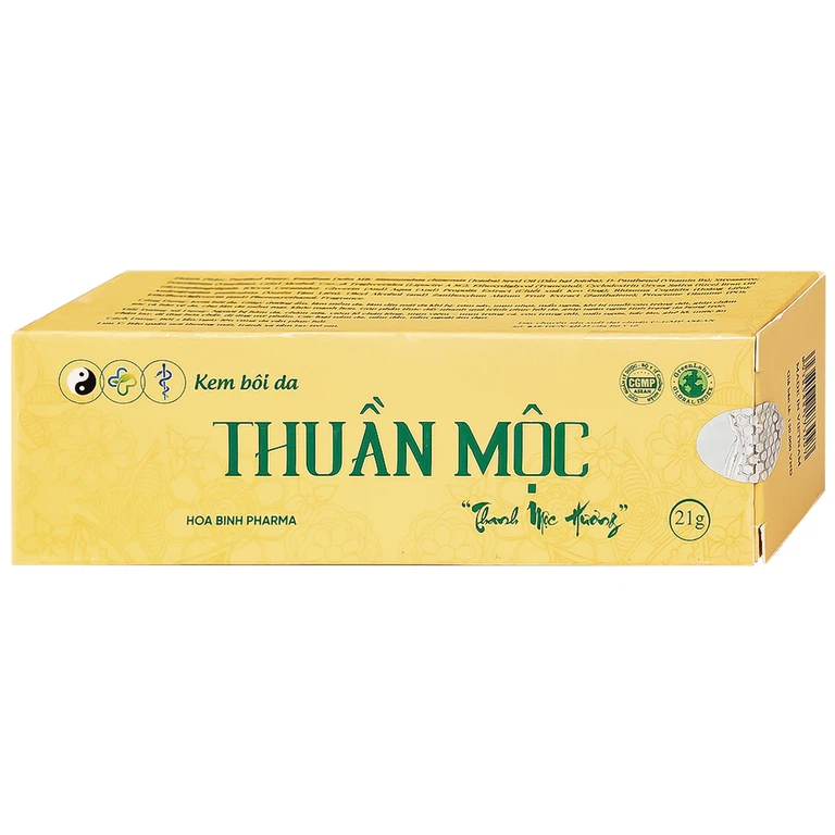 Kem bôi da Thuần Mộc Thanh Mộc Hương 21g Hòa Bình dưỡng ẩm, làm mềm da, làm dịu mát da 