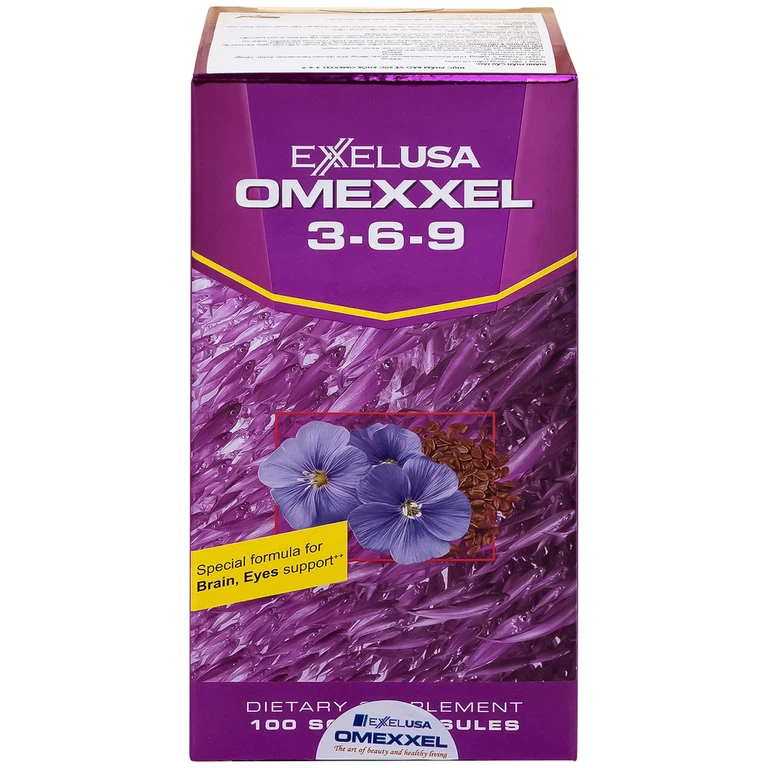 Viên uống Omexxel 3-6-9 Excelife tốt cho trí não, giúp bổ mắt (100 viên)