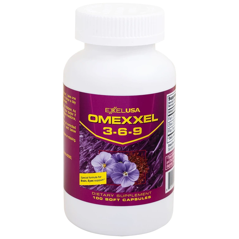 Viên uống Omexxel 3-6-9 Excelife tốt cho trí não, giúp bổ mắt (100 viên)