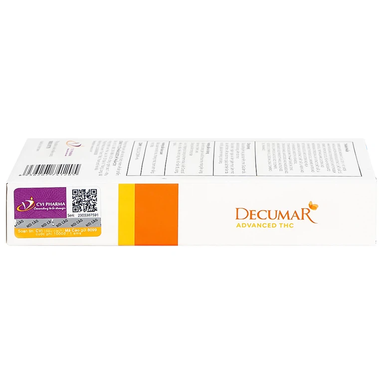 Gel chấm mụn, mờ thâm Decumar Advance THC 20g dưỡng ẩm da, da mềm, mịn