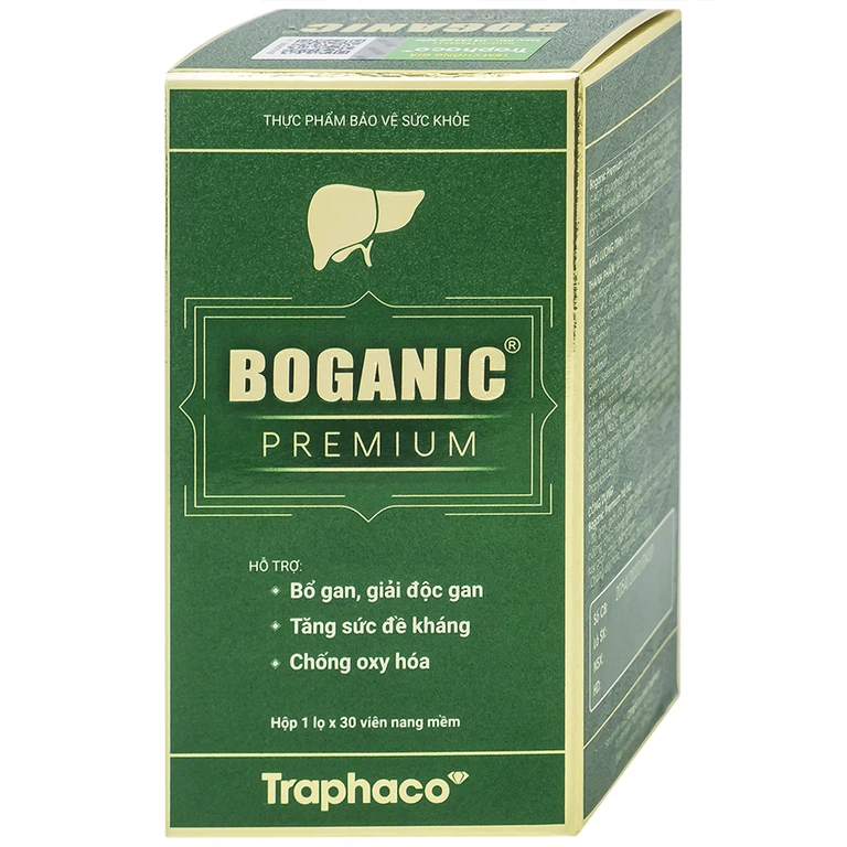 Viên uống Boganic Premium Traphaco hỗ trợ bảo vệ và tăng cường chức năng gan (30 viên)