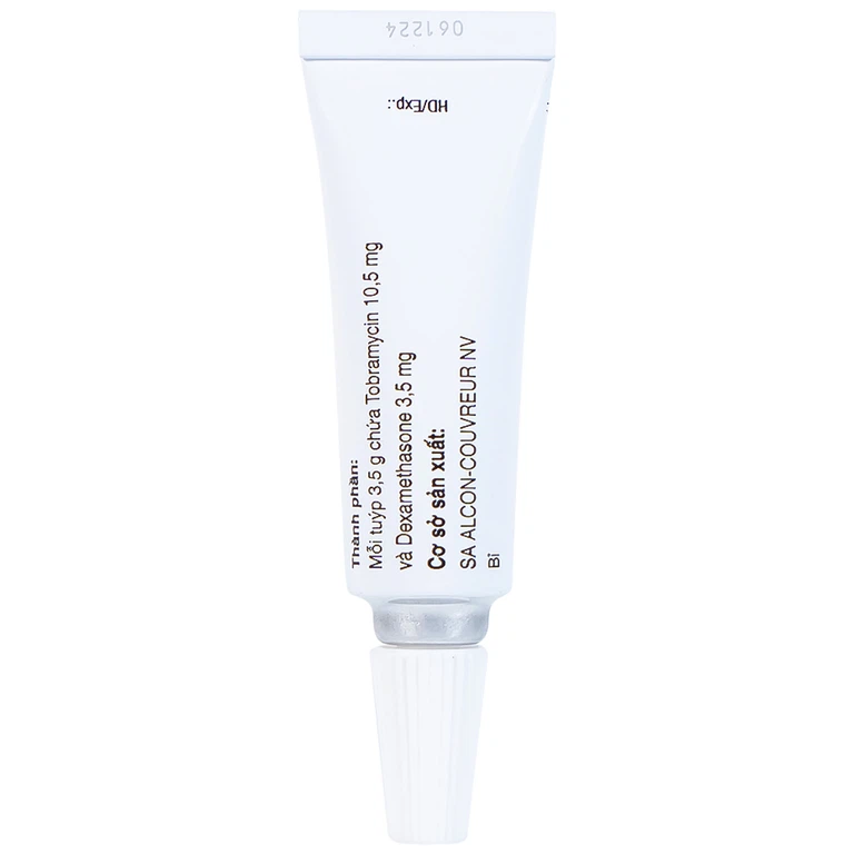 Thuốc mỡ tra mắt TobraDex Alcon điều trị viêm và nhiễm khuẩn (3,5g)