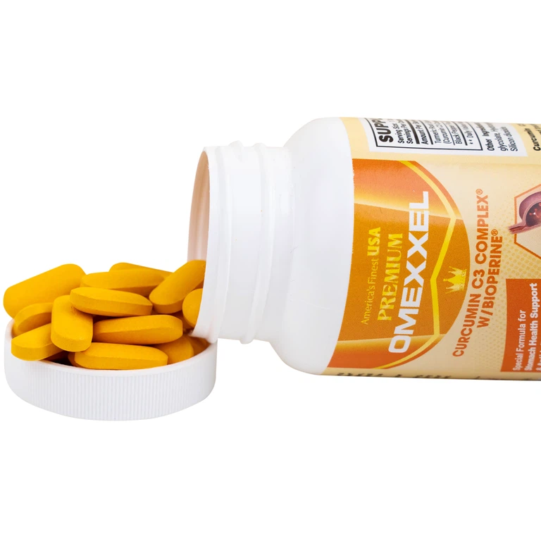 Viên uống Premium Omexxel Curcumin C3 Complex W/Bioperine hỗ trợ cải thiện tiêu hóa (60 viên)