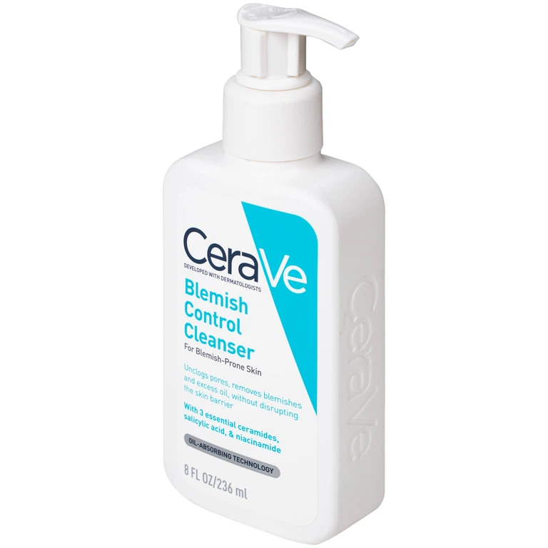 Sữa rửa mặt Cerave Blemish Control Cleanser ngừa mụn dành cho da dầu, da mụn (236ml)