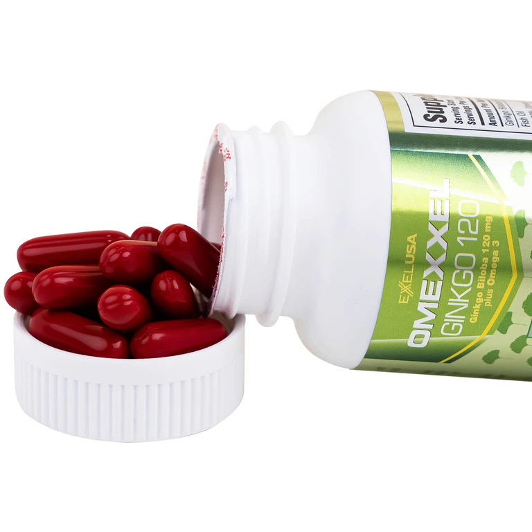 Viên uống Omexxel Ginkgo 120 OMEXXEL hỗ trợ tăng cường tuần hoàn máu não, tốt cho tim mạch (60 viên)