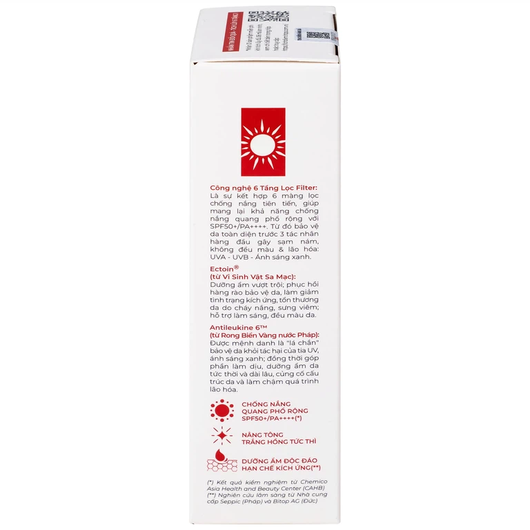 Kem chống nắng Sắc Ngọc Khang SPF 50+ PA++++ nâng tone nhẹ dành cho mọi loại da (50g)