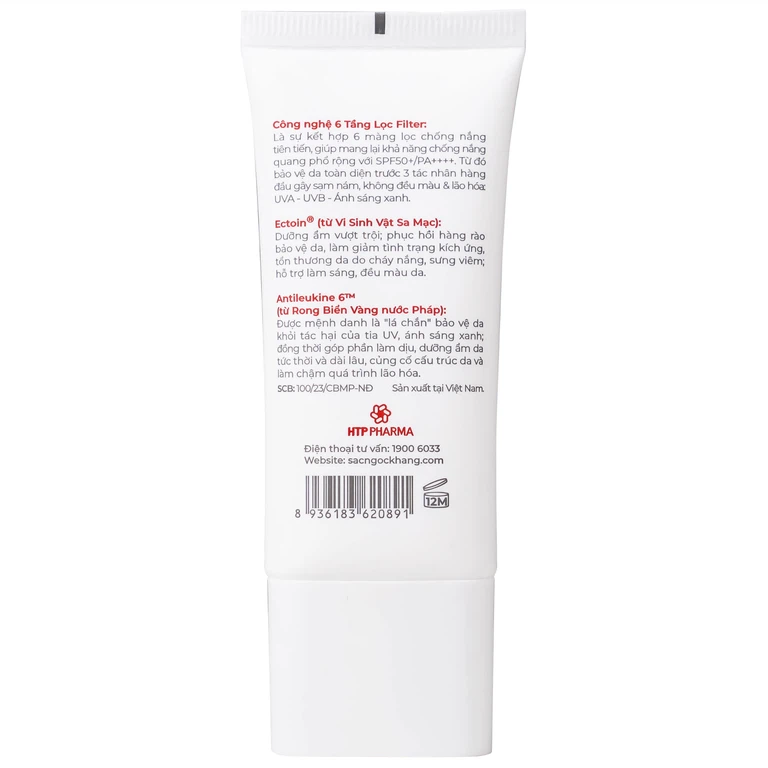 Kem chống nắng Sắc Ngọc Khang SPF 50+ PA++++ nâng tone nhẹ dành cho mọi loại da (50g)