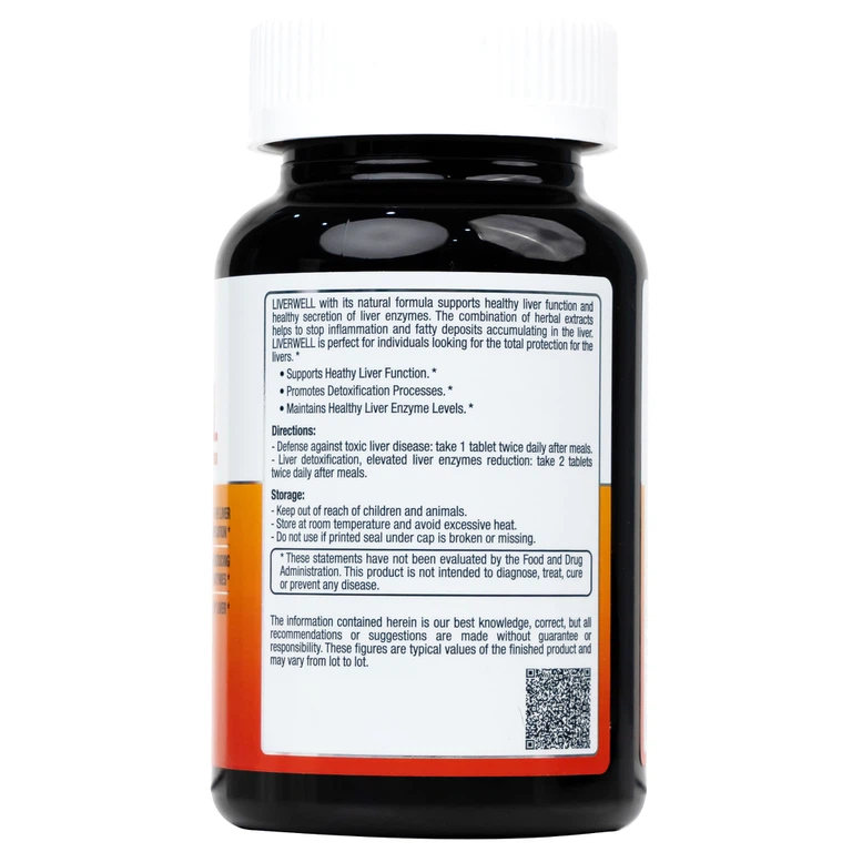 Viên uống Liverwell Nutrimed hỗ trợ giải độc gan giúp hỗ trợ giải độc gan, bảo vệ tế bào gan (60 viên)
