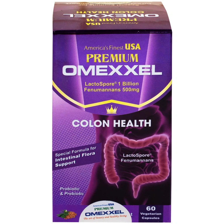 Viên uống Premium Omexxel Colon Health bổ sung lợi khuẩn, hỗ trợ giảm rối loạn tiêu hóa (60 viên)