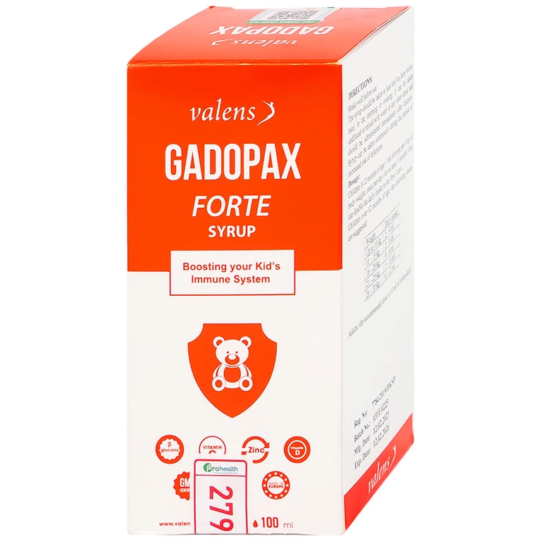 Siro Gadopax Forte hỗ trợ tăng sức đề kháng của cơ thể (100ml)