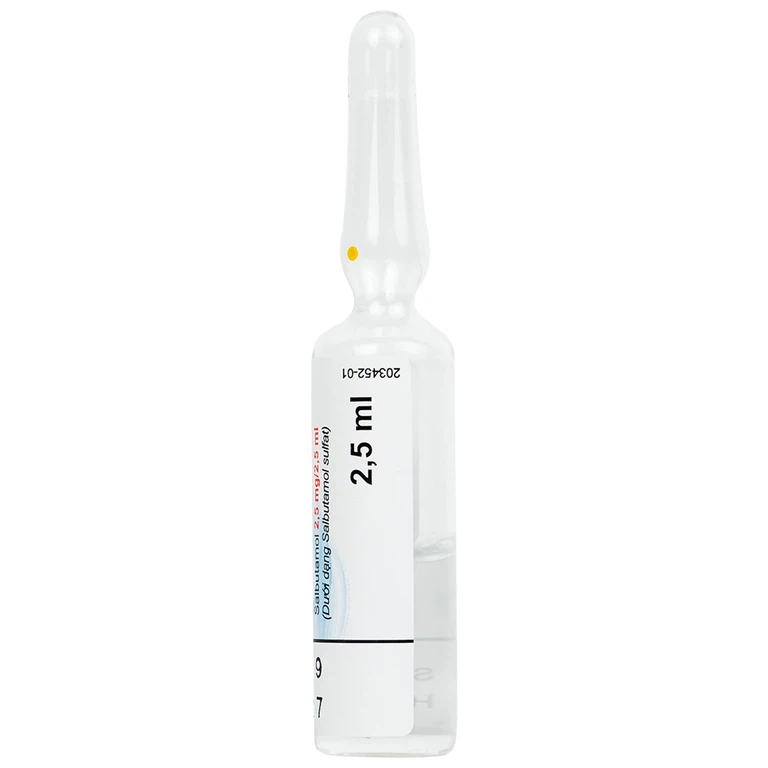 Dung dịch khí dung AtiSaltolin 2,5mg/2,5ml An Thiên điều trị chứng co thắt phế quản (5 ống)