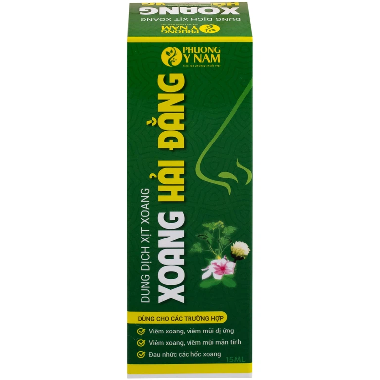 Dung dịch xịt mũi xoang Hải Đằng làm sạch sâu, rửa trôi dịch nhầy, bụi bẩn trong mũi (15ml)