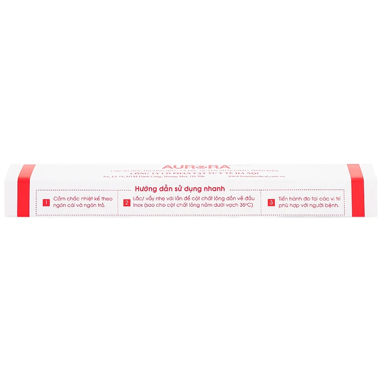 Nhiệt kế y khoa Aurora CRW-23 đo nhiệt độ cơ thể (12 cái)