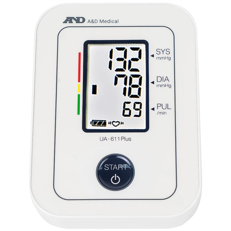 Máy đo huyết áp bắp tay tự động AND UA-611 Plus hỗ trợ đo huyết áp, cảnh báo đột quỵ