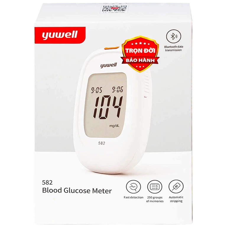 Máy đo đường huyết Yuwell 582 theo dõi, kiểm soát lượng đường trong máu 