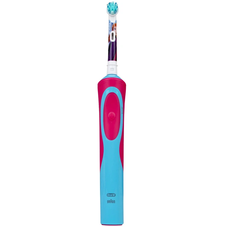 Bàn chải đánh răng trẻ em sạc điện Oral-B Vitality D12 Disney Frozen giúp làm sạch mảng bám trên răng một cách toàn diện