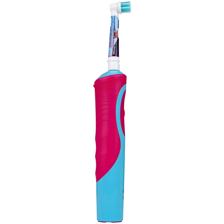 Bàn chải đánh răng trẻ em sạc điện Oral-B Vitality D12 Disney Frozen giúp làm sạch mảng bám trên răng một cách toàn diện