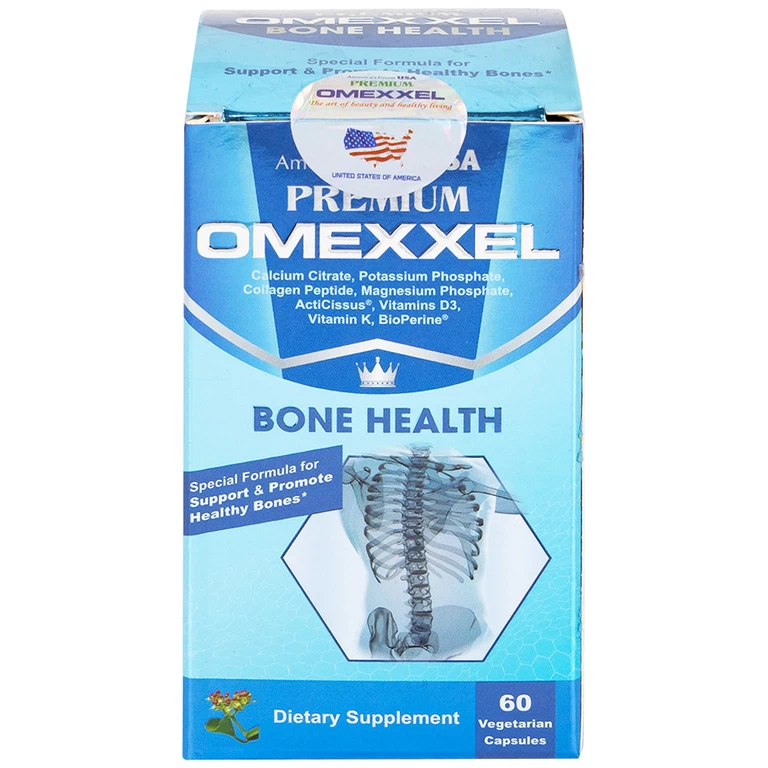 Viên uống bổ xương khớp Premium Omexxel Bone Health (60 viên)