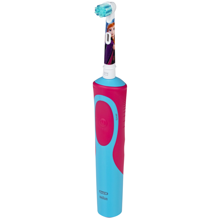 Bàn chải đánh răng trẻ em sạc điện Oral-B Vitality D12 Disney Frozen giúp làm sạch mảng bám trên răng một cách toàn diện