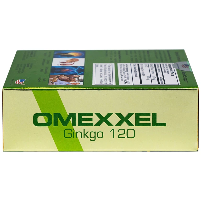 Viên uống Omexxel Ginkgo 120 Excelife tăng cường tuần hoàn máu não, tốt cho tim mạch (2 vỉ x 15 viên)