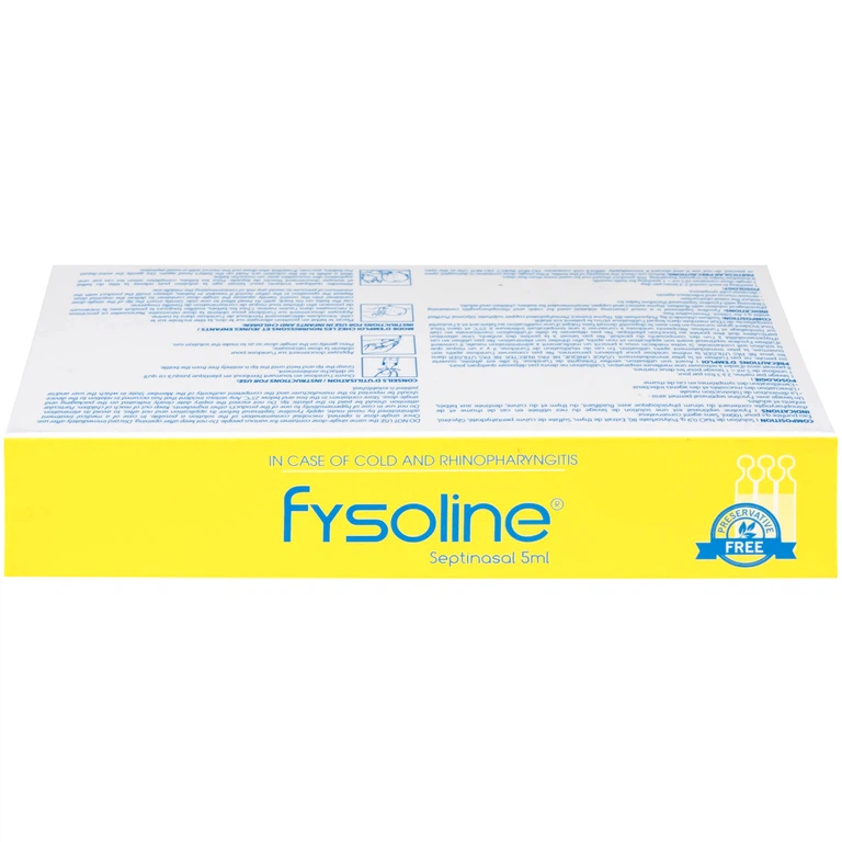 Dung dịch nước muối Fysoline 5ml không chất bảo quản kháng khuẩn (20 ống)