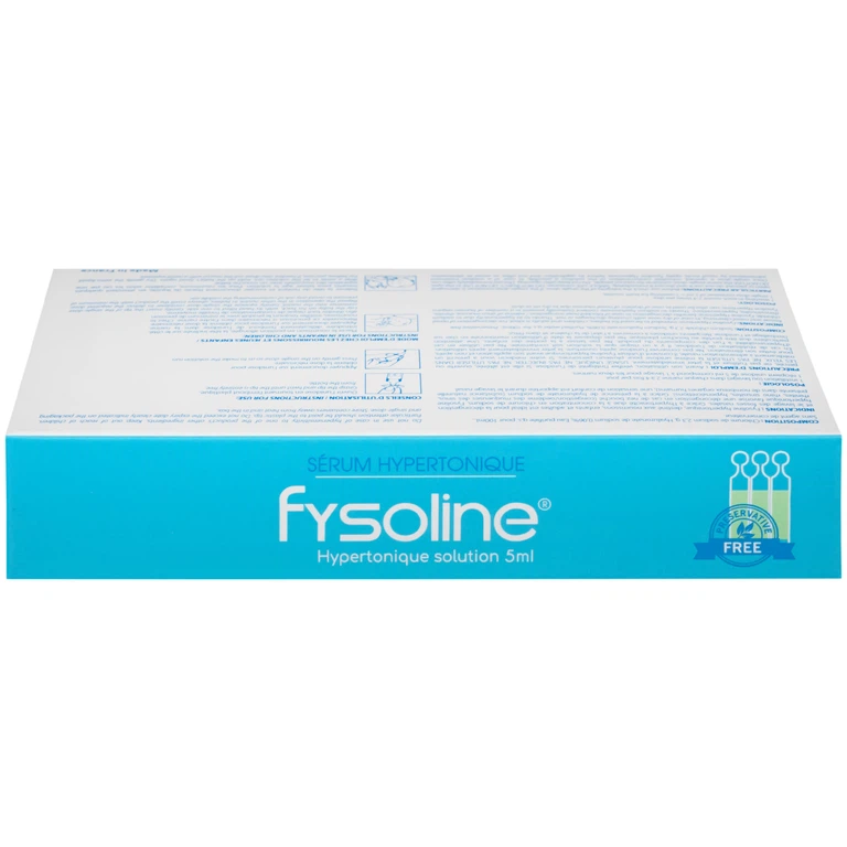 Dung dịch nước muối ưu trương Fysoline 5ml giảm ngạt mũi, khô mũi (20 ống)