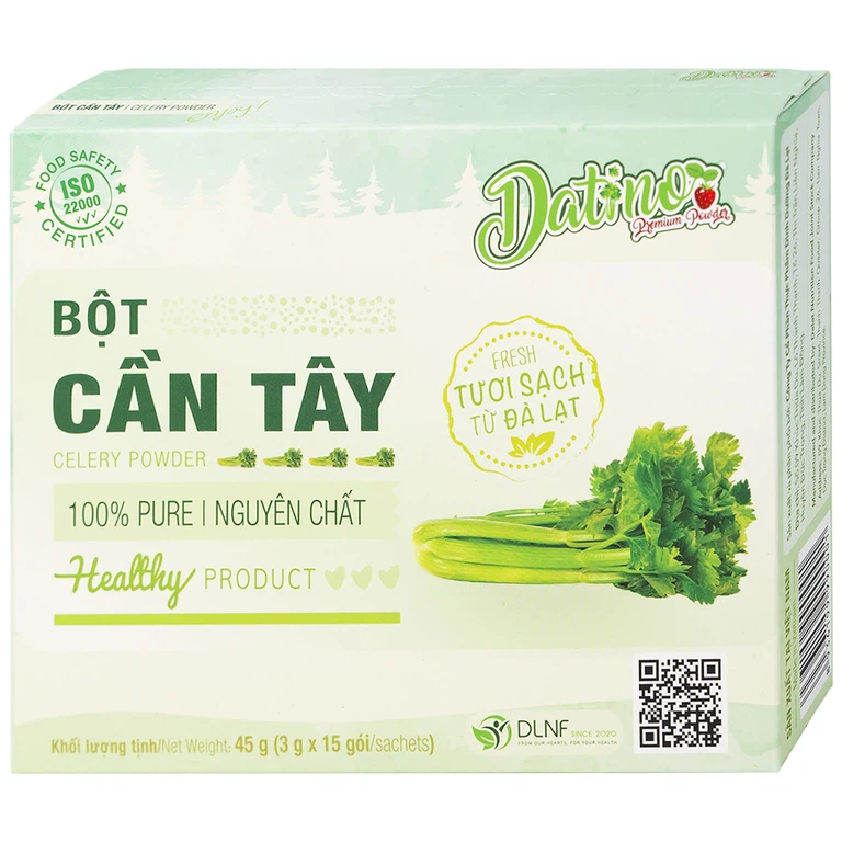 Bột Cần Tây nguyên chất Datino (3g x 15 gói)
