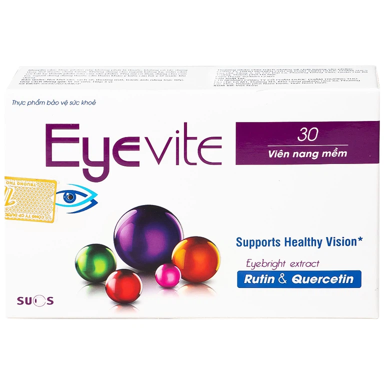 Viên uống Eyevite Sucs hỗ trợ chống oxy hóa, tăng cường thị lực (3 vỉ x 10 viên)